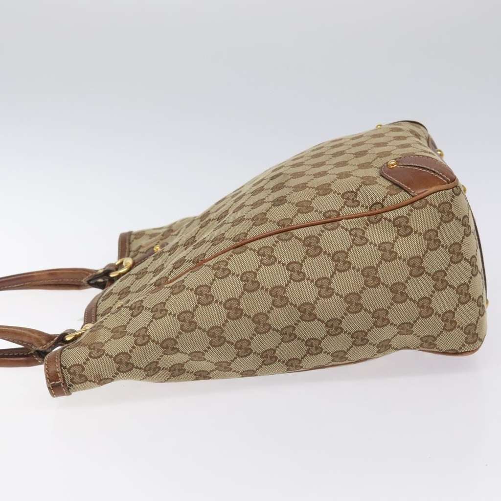 Gucci Vintage tote Beige Canvas Good condition - Model View