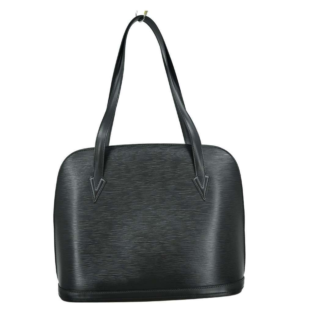 Louis Vuitton Lussac Handbag Black Leather Good condition - Back View