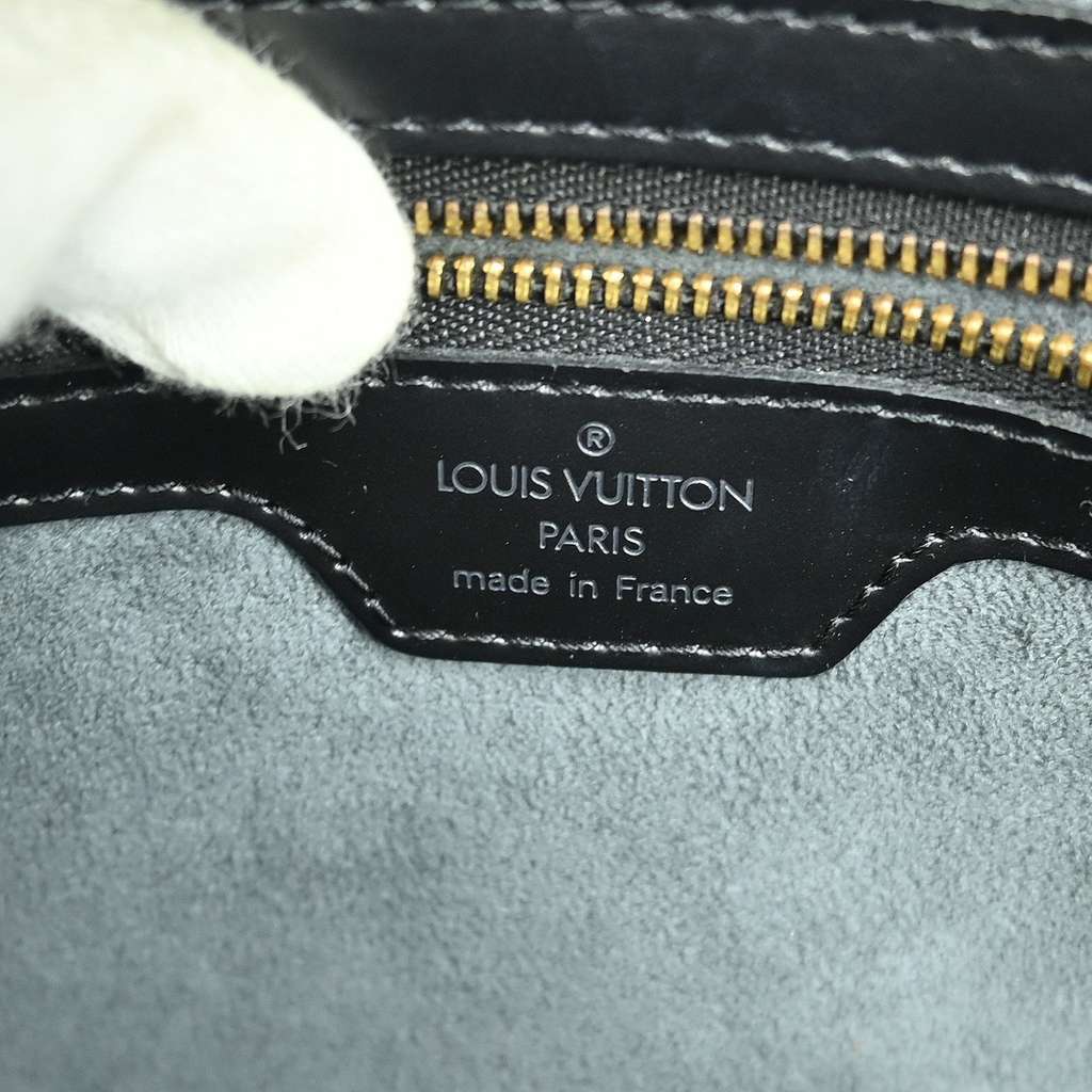 Louis Vuitton Lussac Handbag Black Leather Good condition - Model View