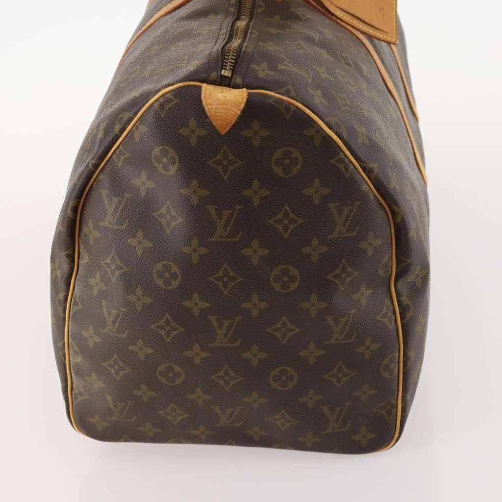 Louis Vuitton Keepall Bag Brown Canvas Fair condition - Model View