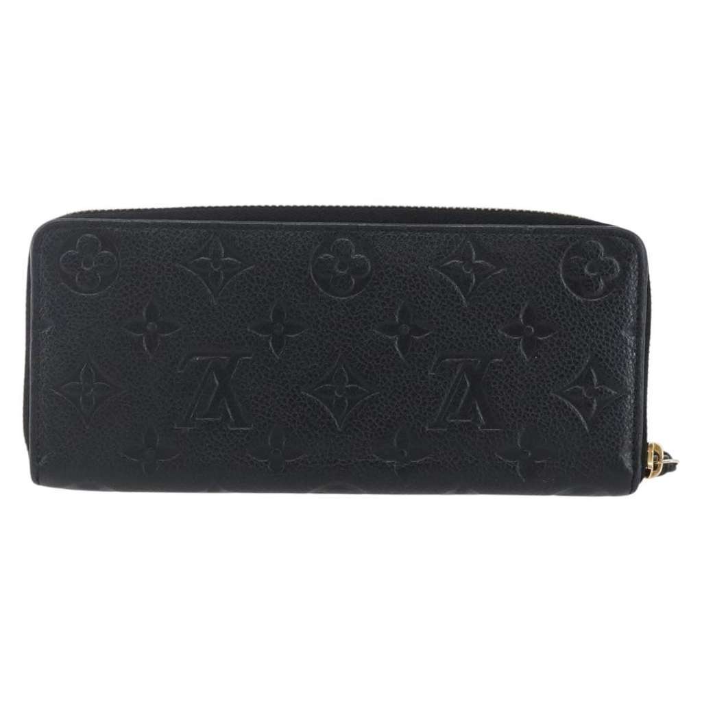 Louis Vuitton Portefeuille zippy Monogramme Empreinte Black Leather Good condition - Back View
