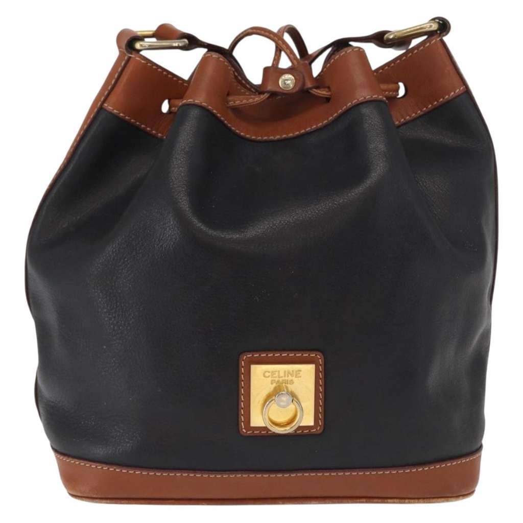 Celine Bucket sangle Black Leather Good condition - Inside View