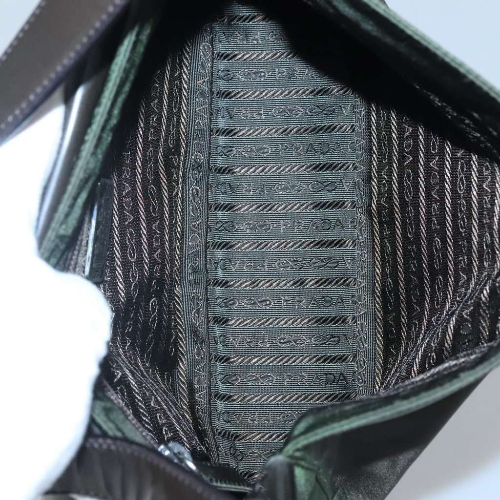 Prada Vintage Shoulder Bag Khaki Good condition - Box View