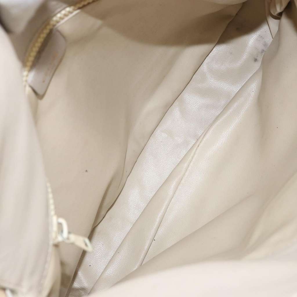 Celine Vintage Shoulder Bag Beige Leather Good condition - Box View