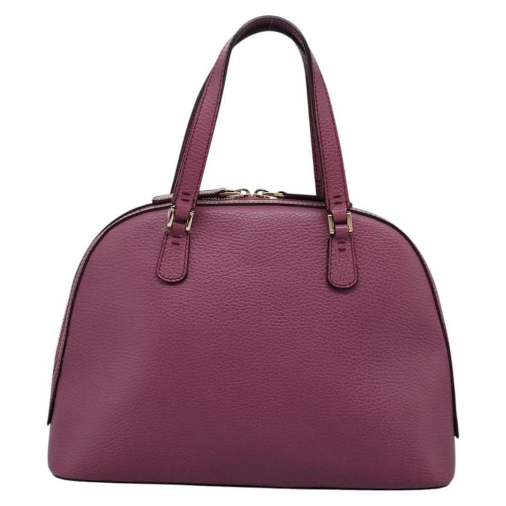 Gucci Lady Dollar Dome Satchel Pink Leather Good condition - Back View
