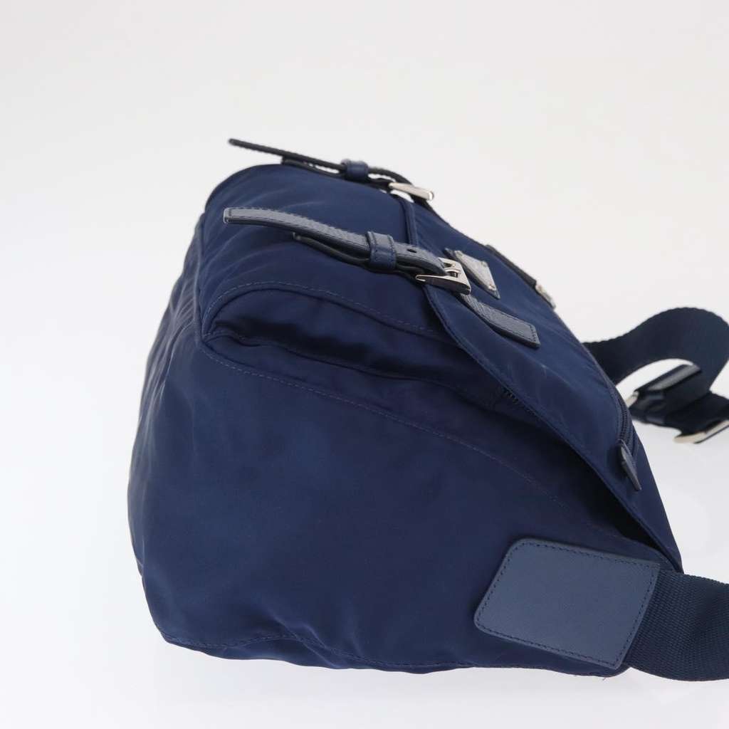 Prada Double Buckle Flap Messenger Bag Navy Good condition - Inside View