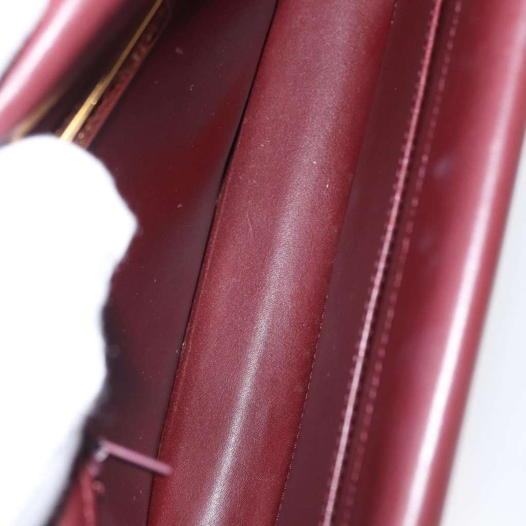 Cartier Must de Cartier Shoulder Bag Burgundy Leather Good condition - Box View