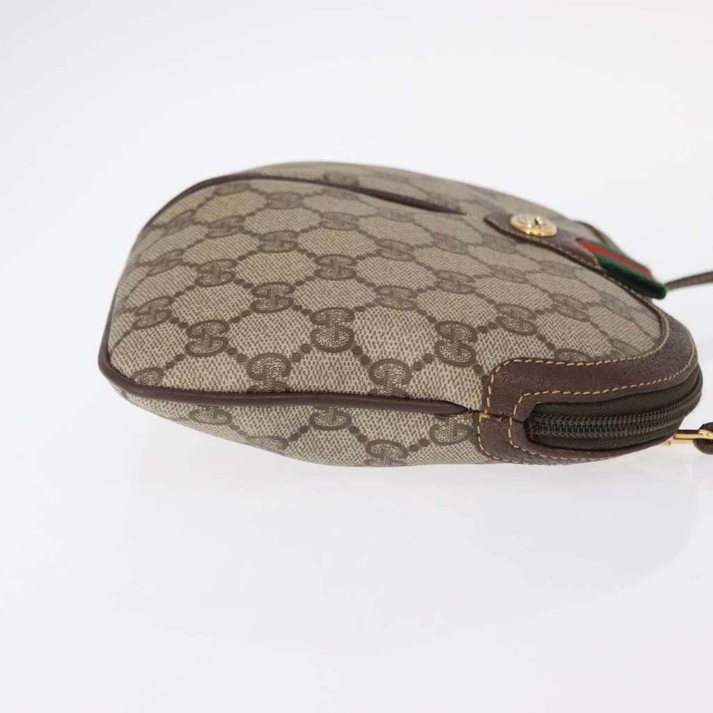 Gucci Vintage Web Crossbody Bag Beige Canvas Good condition - Inside View