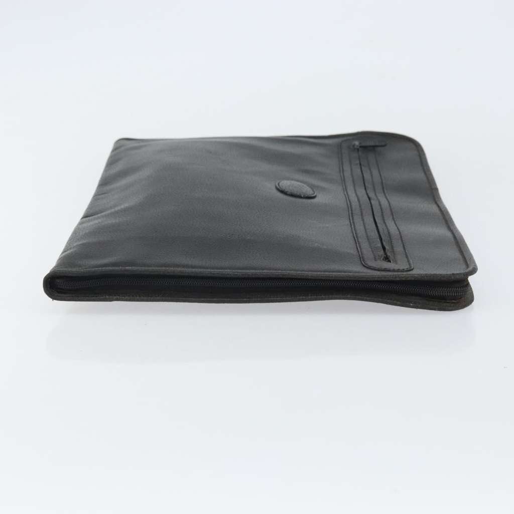 Gucci Vintage clutch Bag Black Leather Good condition - Inside View