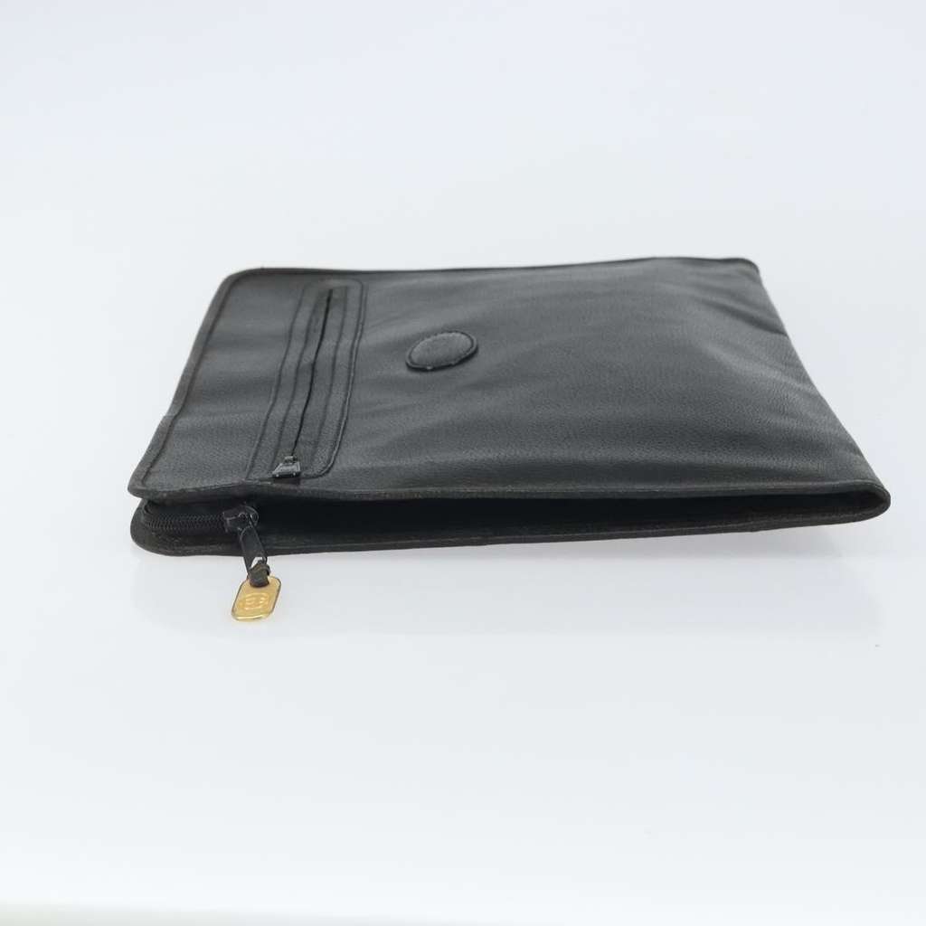 Gucci Vintage clutch Bag Black Leather Good condition - Model View