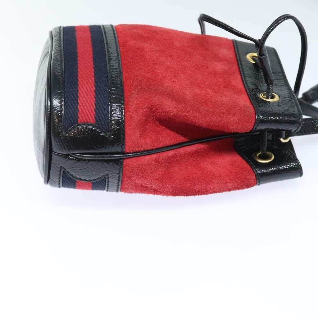 Gucci Ophidia Bucket Bag Red Suede Good condition - Inside View