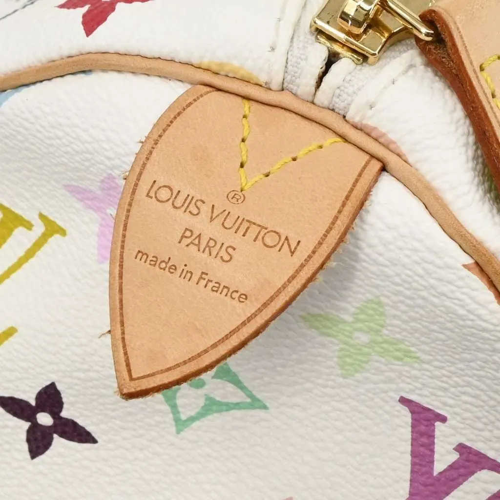 Louis Vuitton Keepall Bag White Canvas Good - Model View