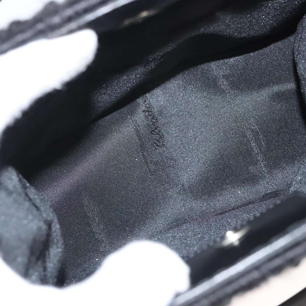 Salvatore Ferragamo Gancini handbag Black Wool Good condition - Box View