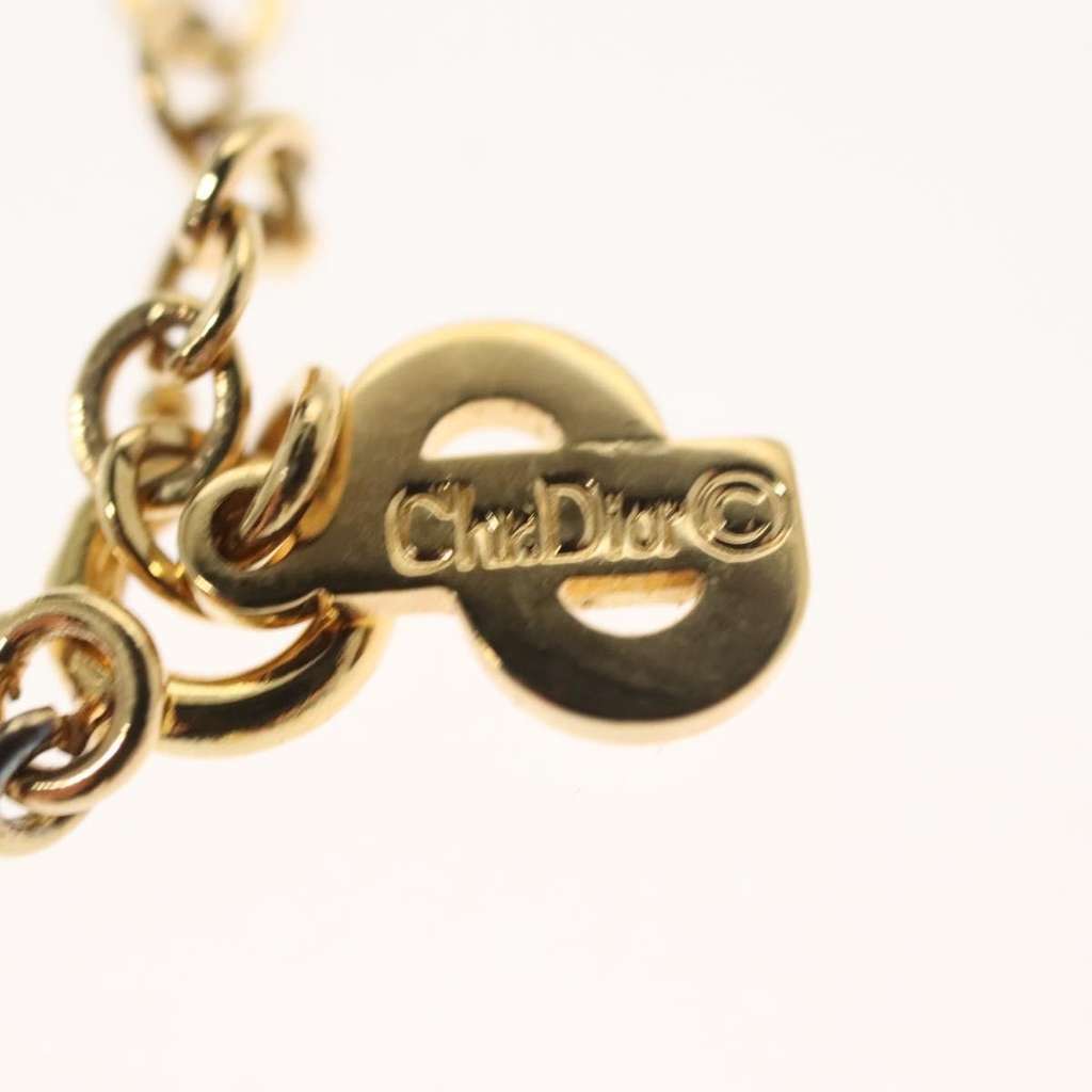 Christian Dior CD Pendant Necklace Gold Metal Good condition - Model View