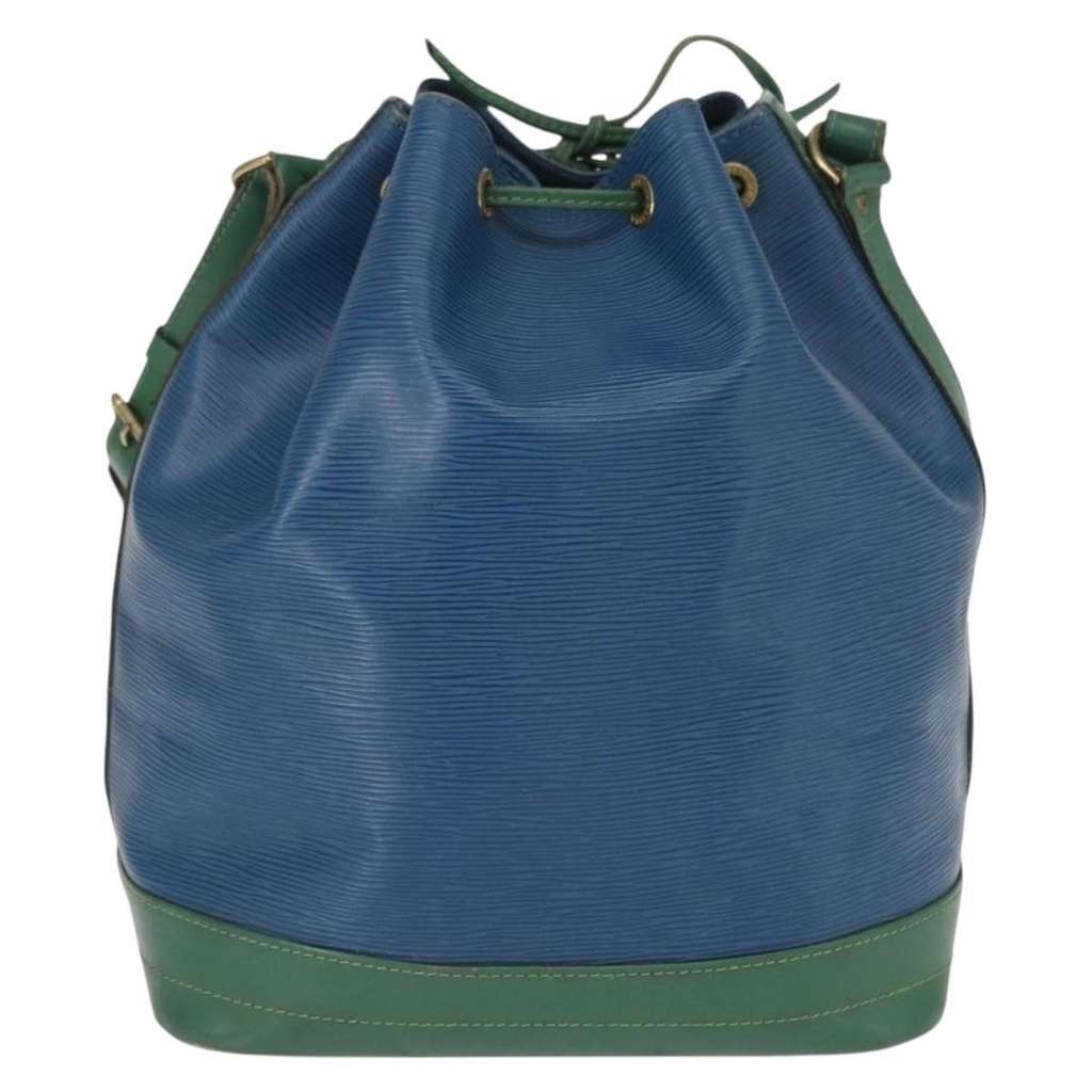 Louis Vuitton Bicolor Noe Handbag Blue Leather Fair condition - Back View