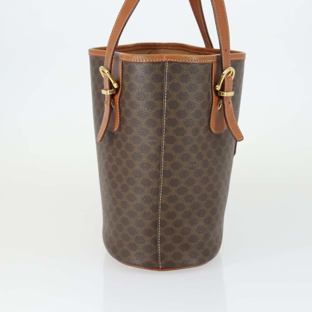 Celine Vintage Macadam Tote bag Brown Canvas Good condition - Model View