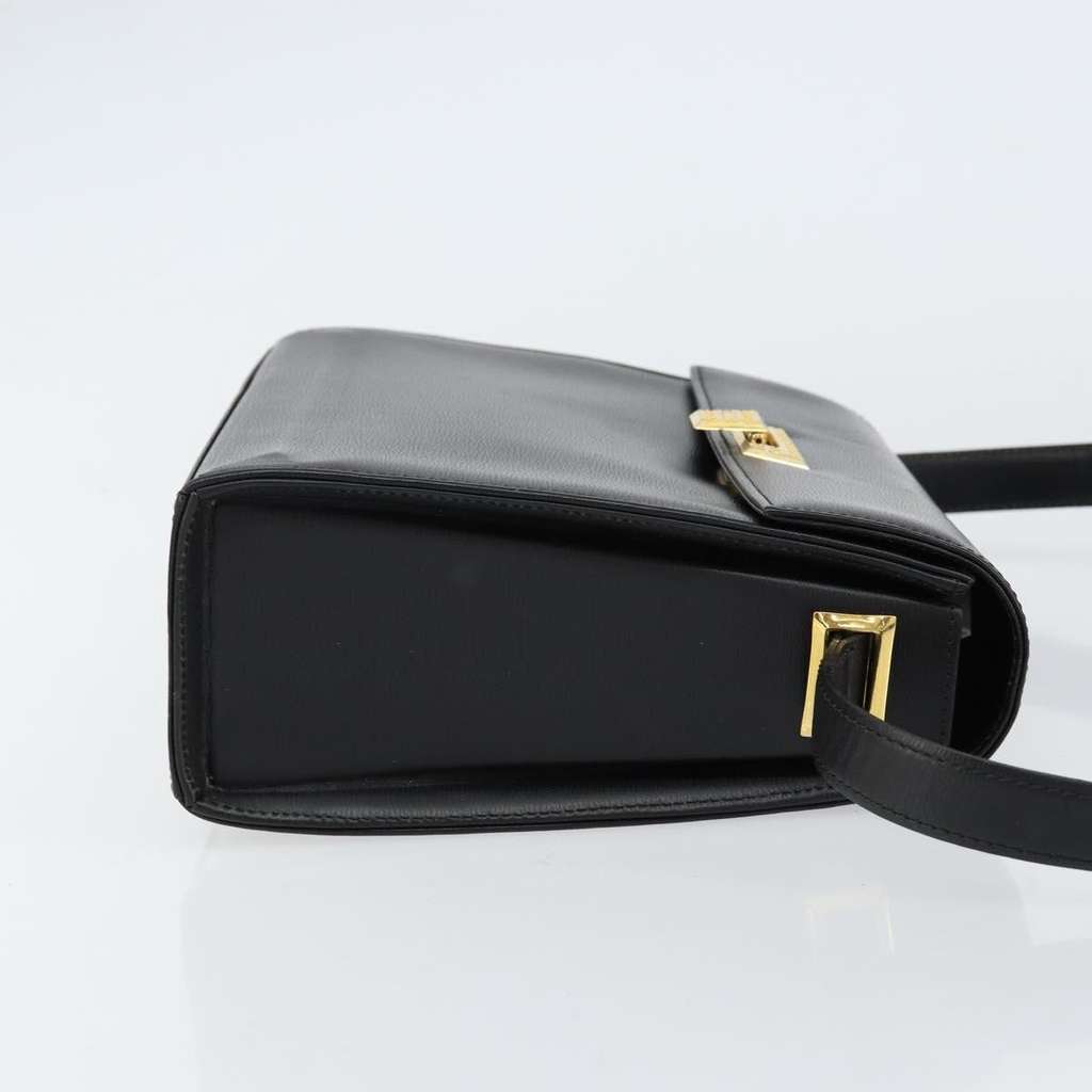 Christian Dior Vintage Shoulder Bag Black Leather Good condition - Inside View