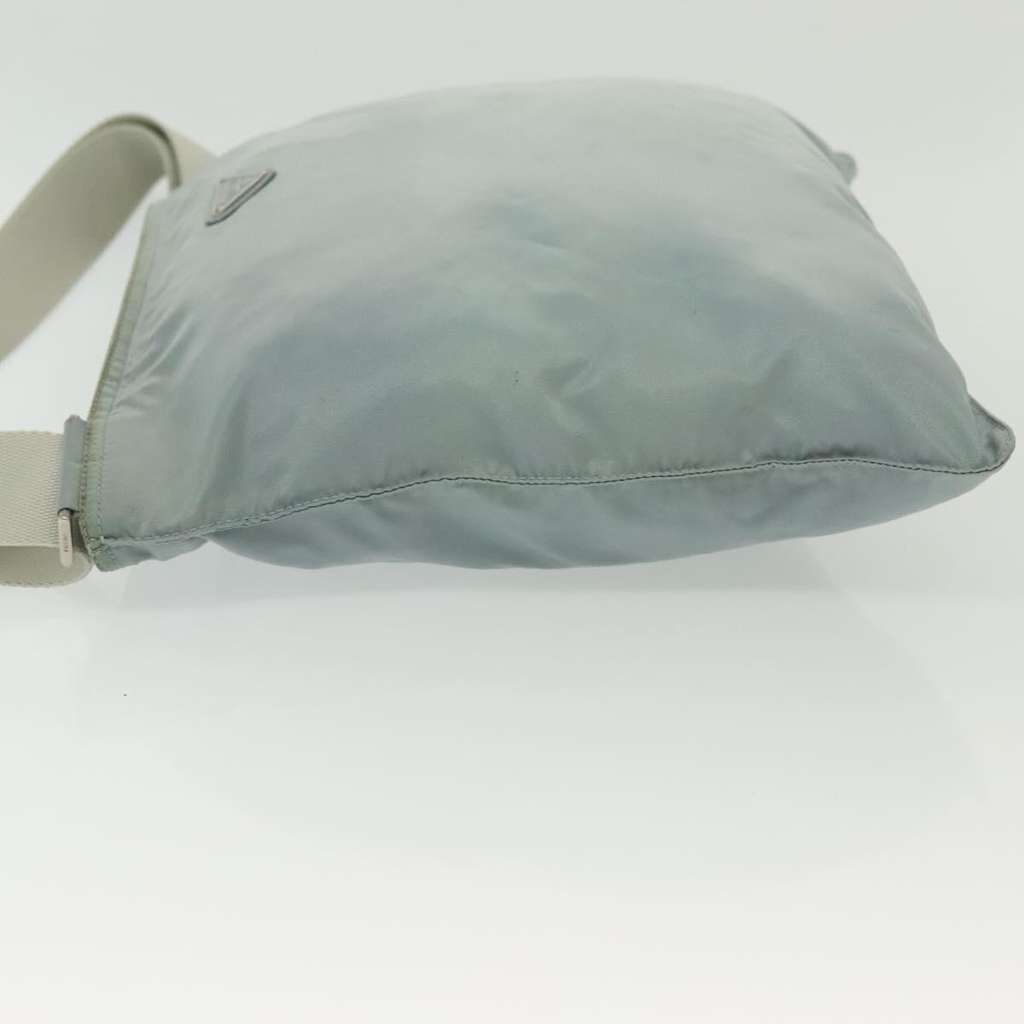 Prada Flat Messenger Bag Blue Good condition - Model View