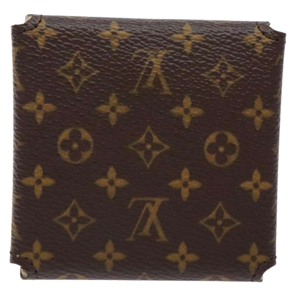 Louis Vuitton CASE JEWELRY BOX Brown Canvas Good condition - Back View