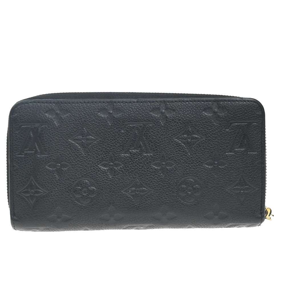 Louis Vuitton Portefeuille zippy Monogramme Empreinte Black Leather Good condition - Back View