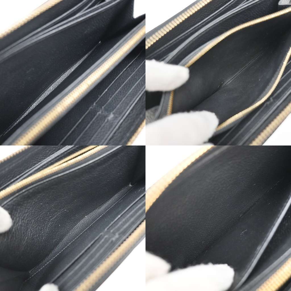 Louis Vuitton Portefeuille zippy Monogramme Empreinte Black Leather Good condition - Box View