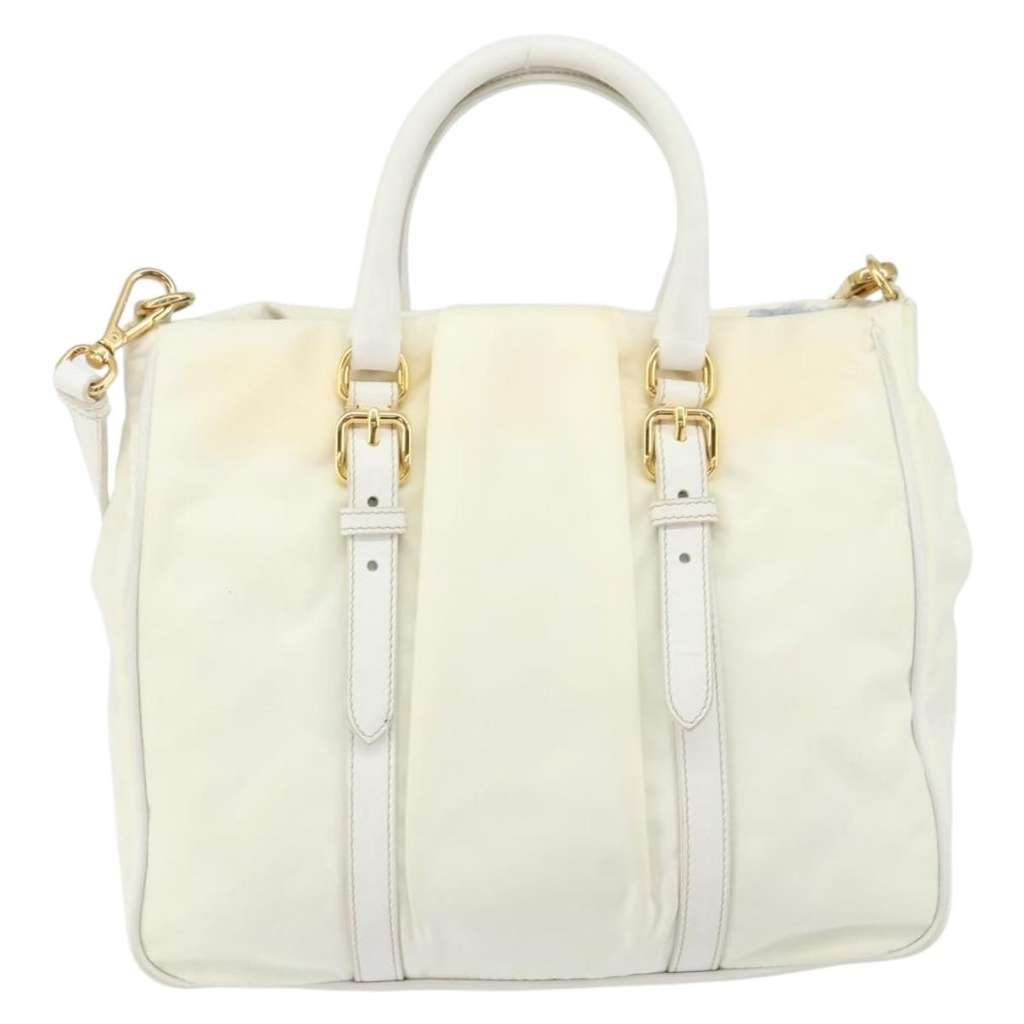 Prada Vintage Tote White Good condition - Inside View