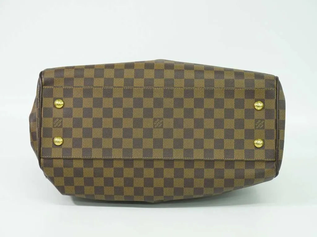 Louis Vuitton Trevi Handbag Brown Canvas Good - Inside View