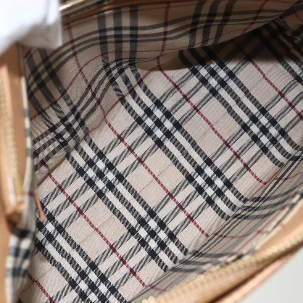 Burberry Vintage Handbag Beige Leather Good condition - Box View