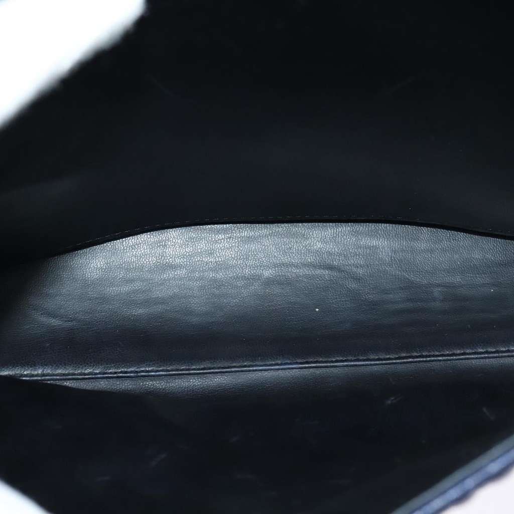 Bally Vintage Flap Handbag Navy Leather Good condition - Box View