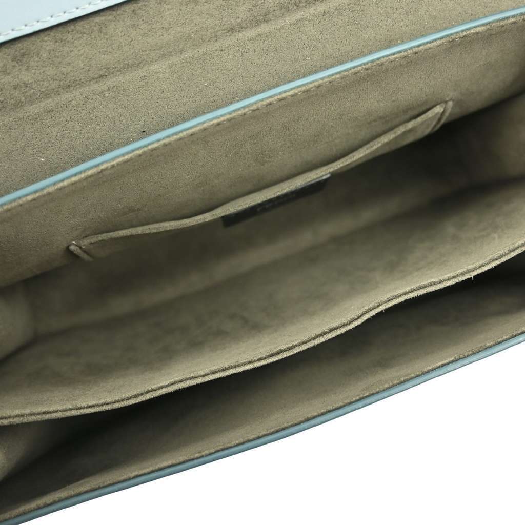 Fendi Flowerland Kan I Bag Blue Leather Good condition - Inside View