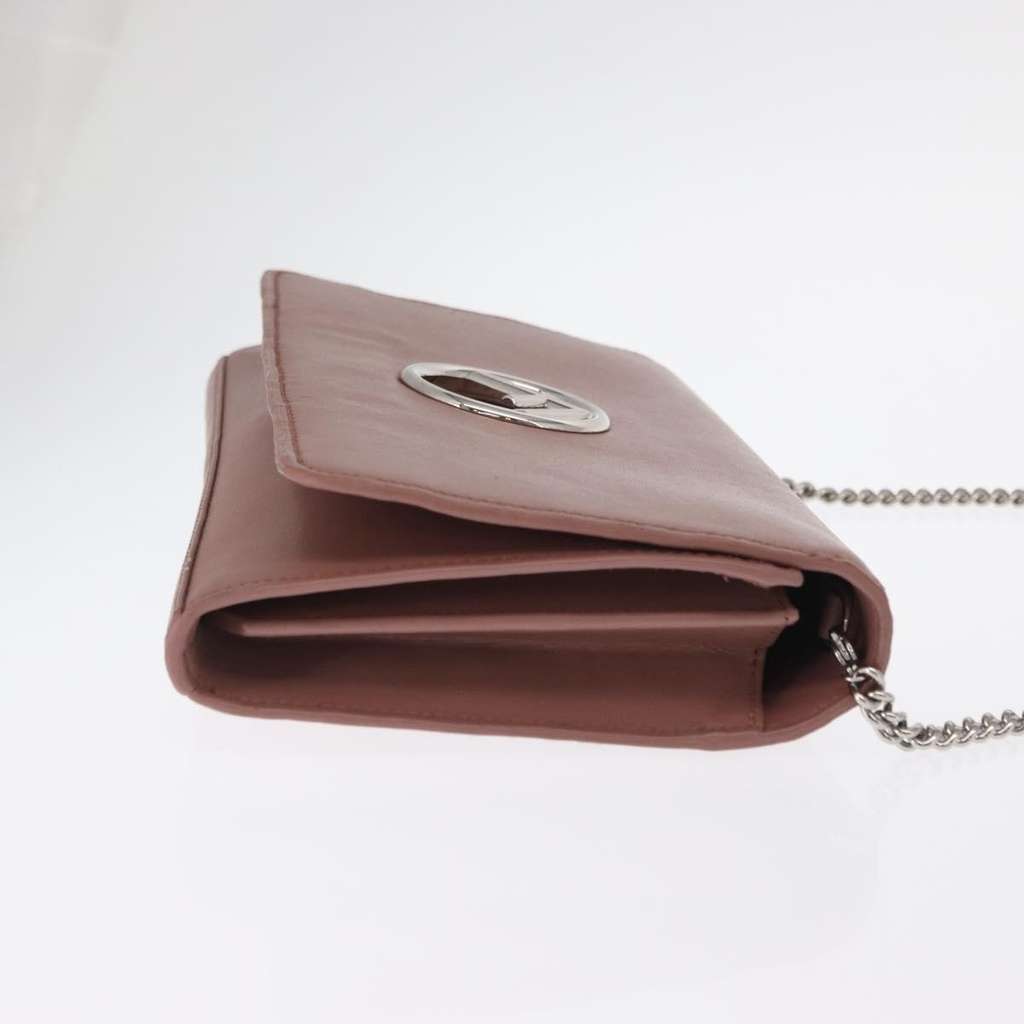 Fendi F is Fendi Wallet on Chain Pink Leather Good condition - Inside View
