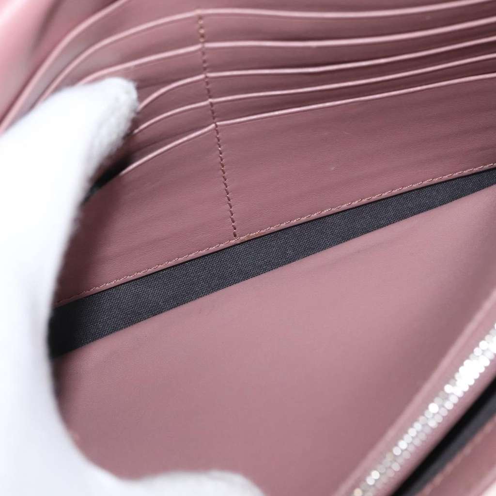 Fendi F is Fendi Wallet on Chain Pink Leather Good condition - Box View