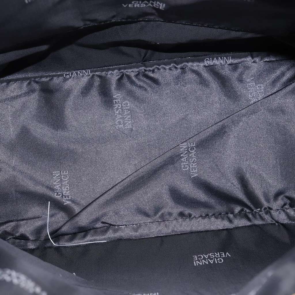 Versace Vintage Sun Zip Satchel Beige Leather Good condition - Box View