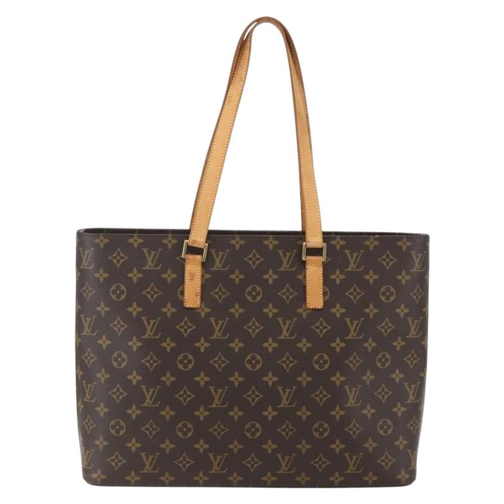 Louis Vuitton Luco Handbag Brown Canvas Good condition - Back View