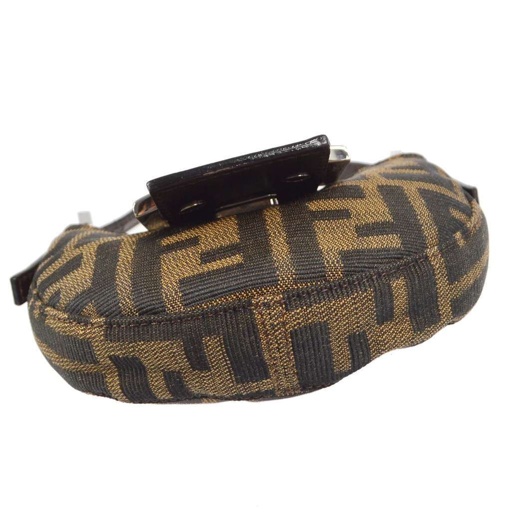 Fendi Vintage Croissant Bag Brown Canvas Good condition - Inside View