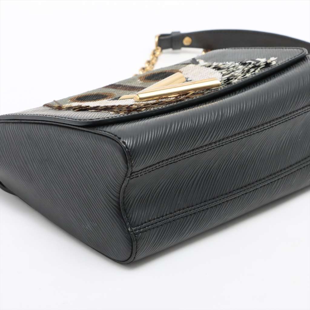 Louis Vuitton Twist Handbag Black Leather Good condition - Box View