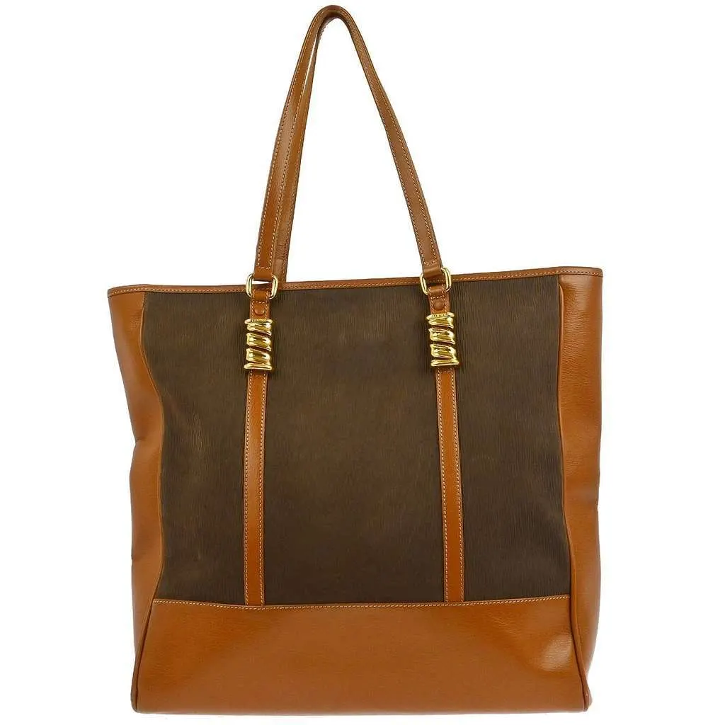 Loewe Velazquez Tote bag Brown Leather Good - Back View