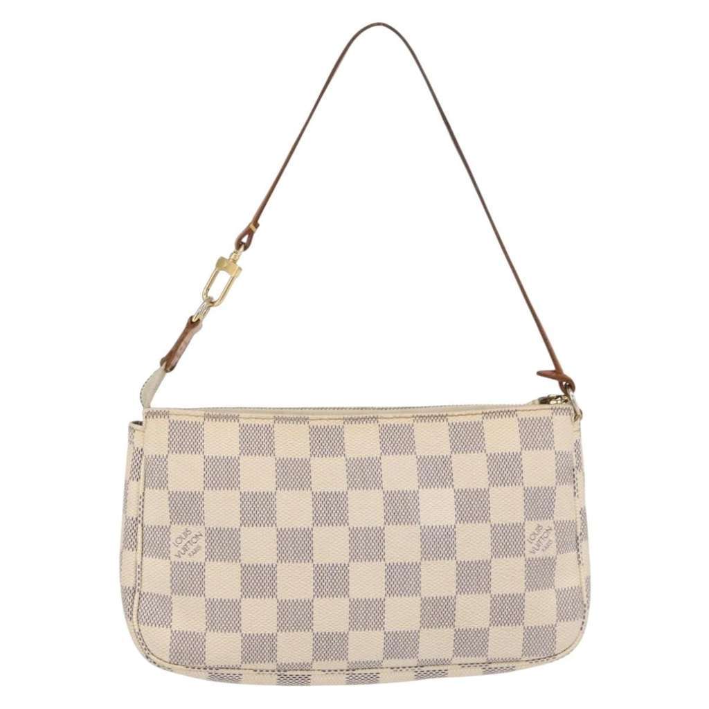 Louis Vuitton Pochette Accessoires NM Beige Canvas Good condition - Back View