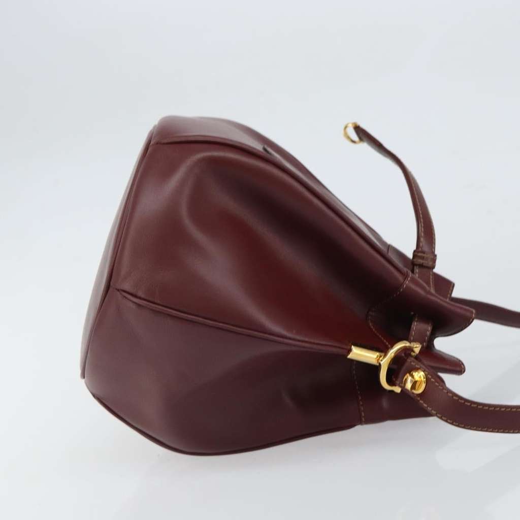Cartier Must de cartier bag Burgundy Leather Good condition - Inside View