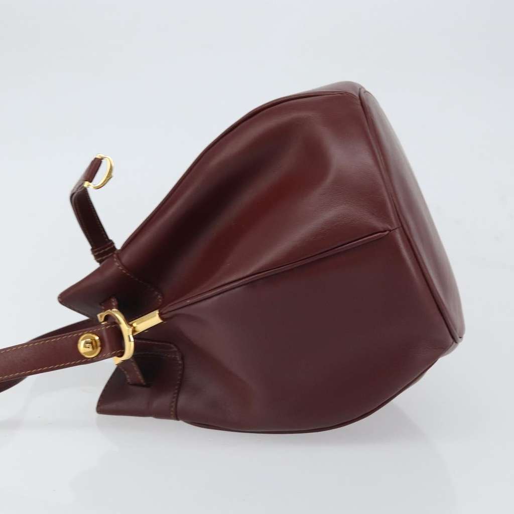 Cartier Must de cartier bag Burgundy Leather Good condition - Model View