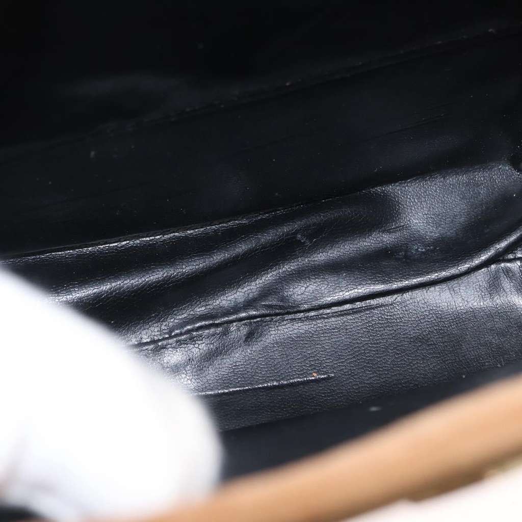 Salvatore Ferragamo Gancini handbag Beige Suede Fair condition - Box View