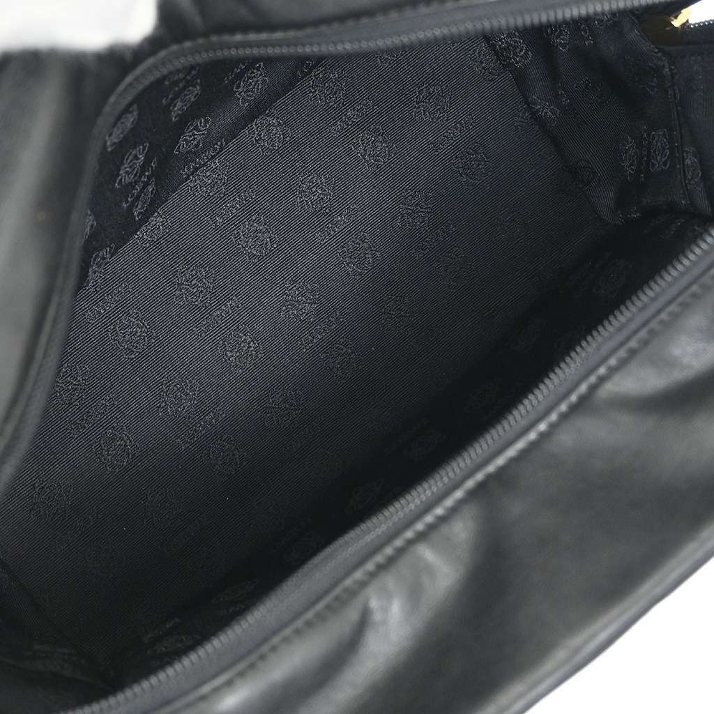 Loewe Anagram handbag Black Leather Good condition - Inside View