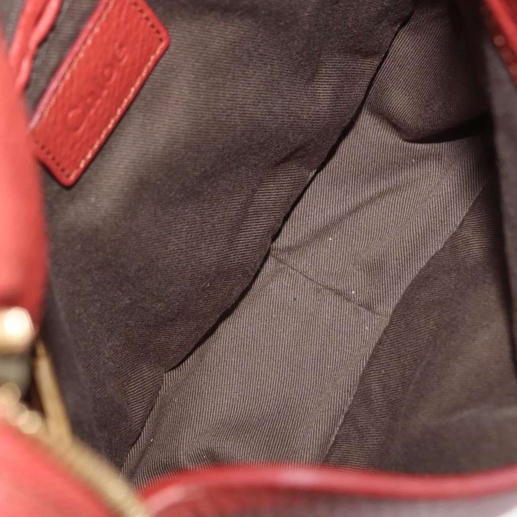 Chloe Marcie Zip Crossbody Bag Orange Leather Good condition - Box View