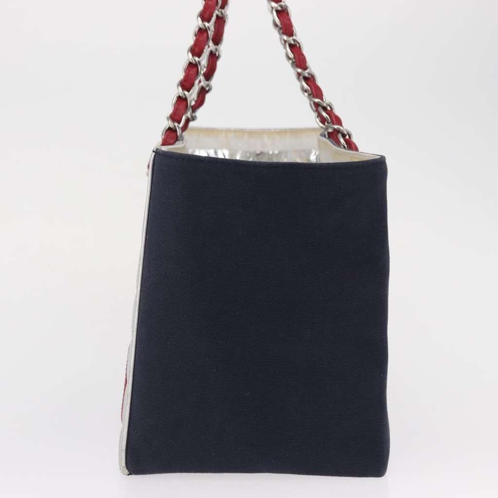 Chanel No.5 Tote Navy Canvas Good condition - Inside View