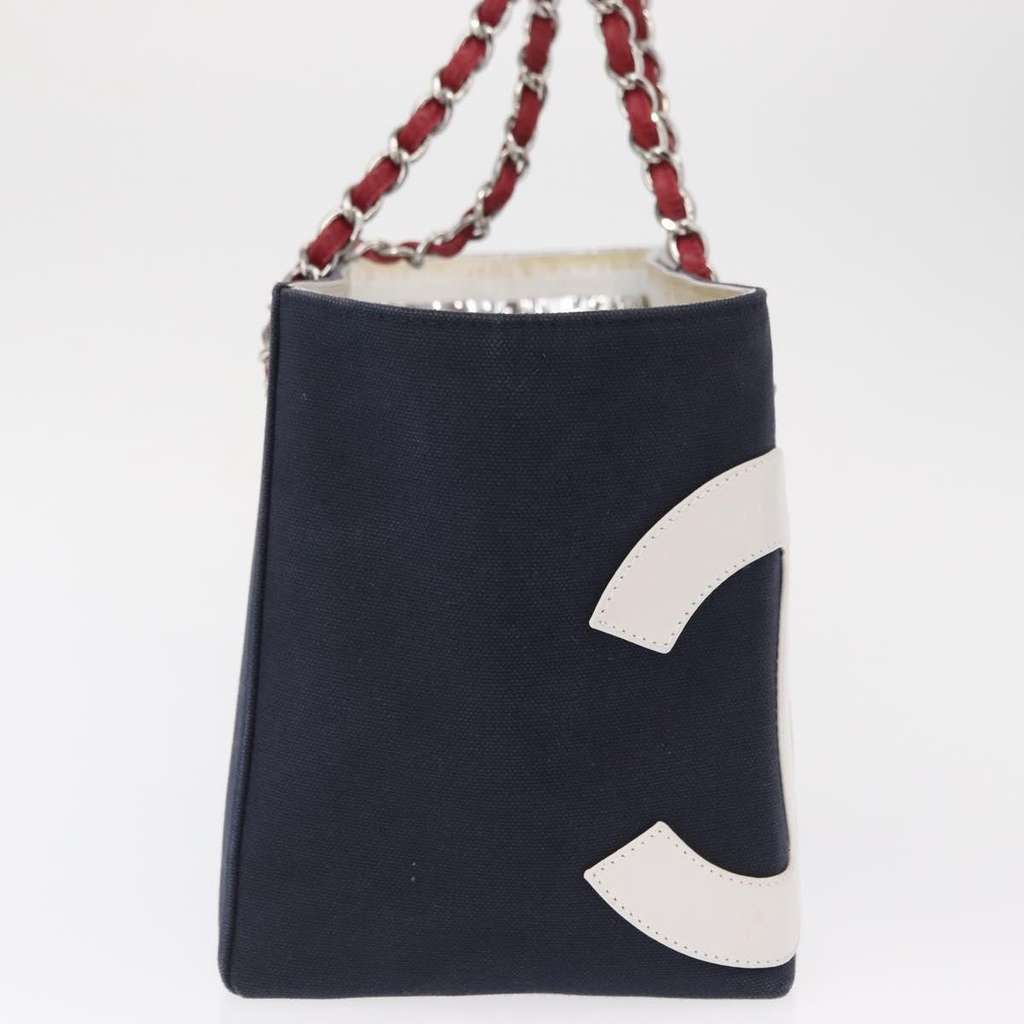 Chanel No.5 Tote Navy Canvas Good condition - Model View