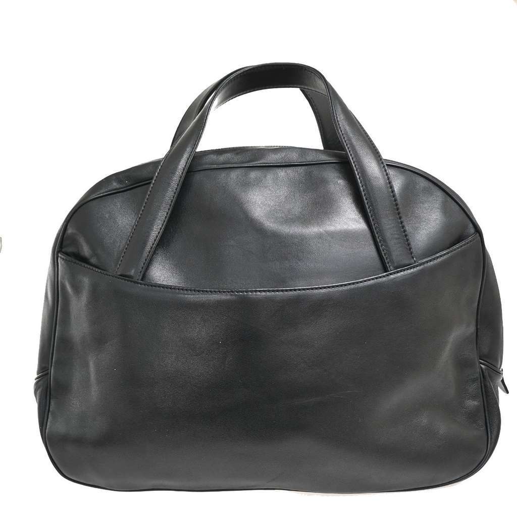 Christian Dior Vintage CD Handbag Black Leather Good condition - Back View