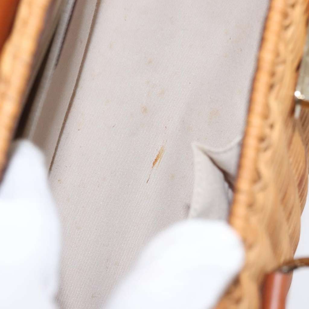 Salvatore Ferragamo Gancini mini handbag Beige Wood Good condition - Box View