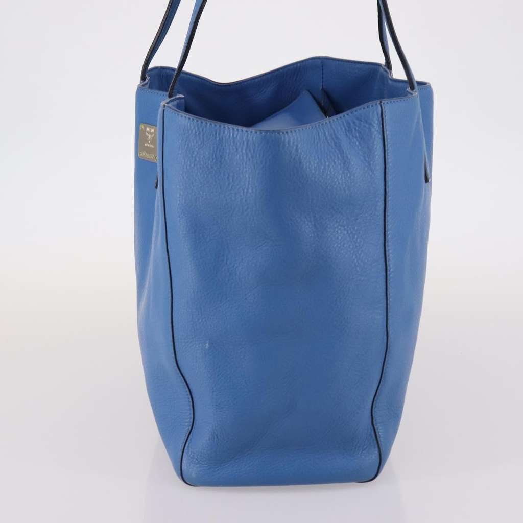 Mcm Vintage tote Blue Leather Good condition - Inside View