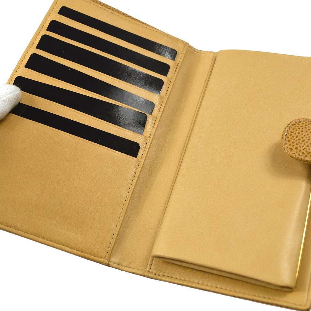 Chanel Timeless CC French Wallet Beige Leather Good condition - Inside View