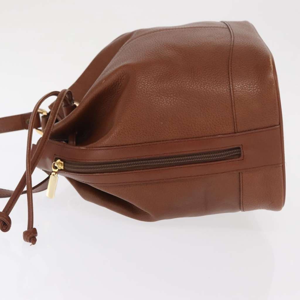 Burberry Vintage Shoulder Bag Brown Leather Good condition - Model View